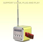 Digital Portable Mini Speaker Music MP3/4 Player/TF USB Disk Speaker FM Radio for Outdoors & Indoors: Home, Dorm Room, Kitchen, Bathroom, Car, Parties, Travel, Sports, ect(Green) - Image 7