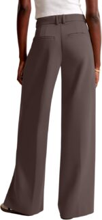 NIMIN Women Wide Leg Pants High Waisted Business Casual Work Trousers Dressy Pants with Pockets - Image 5