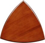 Shield Solid Wood Tiered End Table with Shelves, Glazed Auburn Brown, Perfect for Living Rooms, Bedrooms, and Small Spaces – Leick Home, 9009 - Image 8