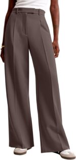NIMIN Women Wide Leg Pants High Waisted Business Casual Work Trousers Dressy Pants with Pockets - Image 2