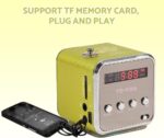 Digital Portable Mini Speaker Music MP3/4 Player/TF USB Disk Speaker FM Radio for Outdoors & Indoors: Home, Dorm Room, Kitchen, Bathroom, Car, Parties, Travel, Sports, ect(Green) - Image 8