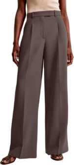 NIMIN Women Wide Leg Pants High Waisted Business Casual Work Trousers Dressy Pants with Pockets - Image 7