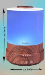 BlueHills Premium 2500 ML XL Essential Oil Diffusers - 30 Hr Run Aromatherapy Diffuser & Air Humidifier Mist for Large Room - 7 LED Colors Oil Diffuser Essential Oils for Home w/Auto Shut Off - F003 - Image 7