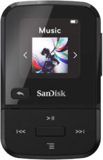 SanDisk 16GB Clip Sport Go MP3 Player, Black - LED Screen and FM Radio - SDMX30-016G-G46K (Renewed) - Image 2