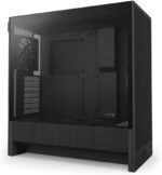 NZXT H5 Flow 2024 - Compact ATX Mid-Tower PC Gaming Case - High Airflow - 2 x 120mm Fans Included - 360mm Front & 240mm Top Radiator Support - Cable Management System - Tempered Glass - Black - Image 2
