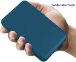 MP3 MP4 Player Case for ZAQE M505 4.0 inch, Fotosuncy Slim Fit Soft TPU Matte Cover with Cleaning Cloth Navy Blue - Image 4