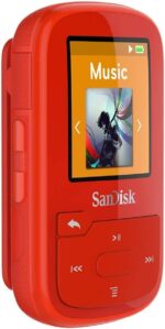 SanDisk 16GB Clip Sport Plus MP3 Player, Red - Bluetooth, LCD Screen, FM Radio - SDMX28-016G-G46R (Renewed) - Image 4