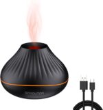 Essential Oil Diffuser,Aroma Scent Diffusers for Home Fire Flame Aromatherapy Diffuser, 160Ml Ultrasonic Cool Mist Humidifier with 7 Color Led Lights Quiet Waterless Auto Shuts-Off - Image 2