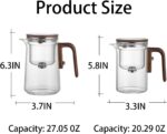 Enchanti Tea Pot, 800ML Witchcraft Magic Glass Teapot with Infuser Strainer and Lid for Loose Leaf Tea Herbal, Magnetic Water Separation Tea Maker Kettle Clear Enchantipot - Image 4
