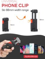 Smartphone Video Vlogging Kit Metal Microphone Light Tiktok YouTube Podcast Equipment for iPhone 15/14/13 Mini/Pro/Max, Android Smartphone (V-Master) - Image 4