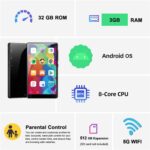 MP3 Player with Bluetooth and WiFi, 3GB RAM 32GB ROM, 4" Touch Screen, Parental Control, GMS, Android MP4 Player Compatible with Spotify, Audible, Music, FM, E-Book, Educational, Games - Image 8