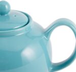 RSVP International Stoneware Teapot Collection, Microwave and Dishwasher Safe, 42 oz, Turquoise - Image 3