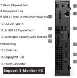 Dell OptiPlex 7020 MFF Business Desktop Computer, 7000 Micro Form Factor Mini, Intel Hexa-Core i5-12500T (Beat i7-11700T), 32GB DDR5 RAM, 1TB PCIe SSD, WiFi 6E, HDMI + 2 DisplayPorts, Windows 11 Pro - Image 4