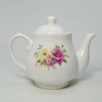 European Style Porcelain Teapot, Coffee Tea Water Pot Vintage Ceramic Kettle (14oz) - Image 3