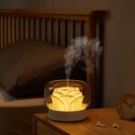 Diffusers for Essential Oils Large Room: SEVEYEE 500ml Aromatherapy Diffuser for Home Bedroom - Big Capacity Running 24 Hours Waterless Auto Off with 7 Colors Lights - White - Image 9