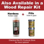 PC Products PC-Woody Wood Repair Epoxy Paste, Two-Part 24 oz in Two Cans, Tan 44330 - Image 7