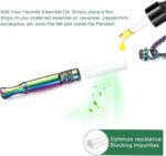 Anxiety Relief Pendant Mindfulness Breathing Necklace - Essential Oil Diffuser & Personal Inhaler Aromatherapy Necklaces for Women & Men (Rainbow) - Image 6
