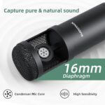 SUDOTACK USB Condenser Podcast Microphone for PC: Studio Microphone Kit with 192KHz/24bit Professional Sound Chipset Cardioid for Recording, Streaming, Gaming, Voice-Over, YouTube, Skype, Twitch - Image 3