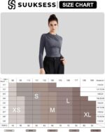 SUUKSESS Women Business Casual Long Sleeve Tops Double Lined Basic T Shirts - Image 7