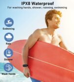 Smart Watch Fitness Tracker with Sleep Monitor Step Calorie Counter Pedometer IP68 Waterproof - Image 8