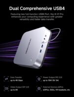 MINISFORUM AI X1 Pro-370 Mini PC AMD Ryzen AI 9 HX 370(12C/24T) 96GB DDR5 2TB SSD Desktop Computer, HDMI|DP|2xUSB4 Output, 2xRJ45 Port, WiFi7, BT5.4, AMD Radeon 890M Graphics, Copilot Support AI PC - Image 7