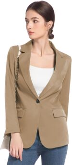 FARVALUE Womens Spring Casual Blazers Long Sleeve Notch Lapel Work Office Fall Blazer Jackets with Pockets - Image 5