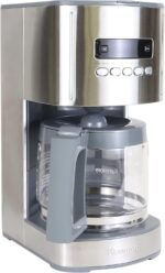 Kenmore Drip Coffee Maker - Programmable Cafe Machine With Glass Pot, Regular & Bold Brew, Auto Shut Off Large Water Reservoir, Reusable Filter, Kitchen Appliances For Cafeteria Barista, 12 Cup, White - Image 2