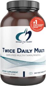 Designs for Health Methylated Multivitamin for Women & Men - Twice Daily Multimineral Supplement & Multivitamin Without Iron + Methylated B12 and Folate, Vitamin C, K, D, E + More (240 Capsules) - Image 2