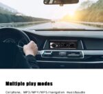 4 x 60W Car Radio Stereo Bluetooth MP5 Player Single Din Dual USB Hands- Car Stereo Support MP3/MP5/USB LCD Display with Remote Control for, Finder and Surroundings - Image 7