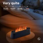 7Color Aroma Diffuser with Remote,Volcano Diffuser for Home Large Room，Flame Diffuser Humidifier 10.7"×3"×3.1" (Black-01) - Image 5