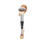 IT Cosmetics Heavenly Luxe Complexion Perfection Brush #7 - Dual-Ended Premium Makeup Brush for Foundation Concealer & Contour, Ultra-Soft Synthetic Fibers, Airbrush Finish, Pro-Hygienic, Cruelty-free - Image 2