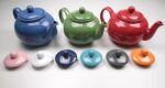 RSVP International Stoneware Teapot Collection, Microwave and Dishwasher Safe, 42 oz, Turquoise - Image 8