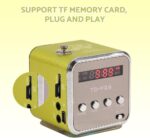 Digital Portable Mini Speaker Music MP3/4 Player/TF USB Disk Speaker FM Radio for Outdoors & Indoors: Home, Dorm Room, Kitchen, Bathroom, Car, Parties, Travel, Sports, ect(Green) - Image 6