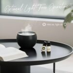 SALKING 2 Pack Flame Essential Oil Diffusers for Home, 150ml Fire Ultrasonic Diffusers for Essential Oils, Aromatherapy Diffuser with Auto-Off Function for Home, Office, Bedroom, Gift (White & Black) - Image 3