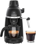 Coffee Machine, 3.5 Bar Espresso & Cappuccino Machine with Steam Wand, Compact Design Coffee Maker for Latte, Safety Lock & Tritan Cups, 800w, Black - Image 2