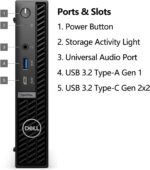 Dell OptiPlex 7020 MFF Business Desktop Computer, 7000 Micro Form Factor Mini, Intel Hexa-Core i5-12500T (Beat i7-11700T), 32GB DDR5 RAM, 1TB PCIe SSD, WiFi 6E, HDMI + 2 DisplayPorts, Windows 11 Pro - Image 3