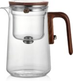 800ml Magic Glass Teapot, Dispenser Glass Teapot, Teapots with Water Filler and Strainer, Press Control Magic Glasses Teapots, Enchantipot Magics Pot for Wellness, Afternoon Tea - Image 2