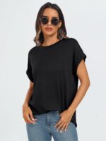 AUTOMET Womens Summer Tops Oversized Short Sleeve Business Casual T Shirts Trendy Fashion Clothes Spring Outfits 2025 - Image 5