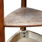 Shield Solid Wood Tiered End Table with Shelves, Glazed Auburn Brown, Perfect for Living Rooms, Bedrooms, and Small Spaces – Leick Home, 9009 - Image 10