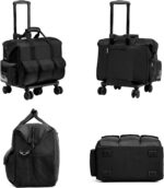 Nurse Rolling Medical Duffle Bag Work Nursing School College Student Must Have Clinical Home Health Cna Nr Gifts Carry On Bag with Wheels Doctor Emt Ems Healthcare Equipment Homecare Physician (Black) - Image 3