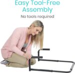 Vive Stand Assist - Mobility Standing Aid Rail for Couch, Chair - Assistance Handle for Patients, Elderly, Seniors and Disabled - Safety Grab Bar for Sitting, Sofa, Home - Adjustable, Portable Device - Image 7