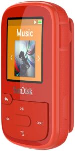 SanDisk 16GB Clip Sport Plus MP3 Player, Red - Bluetooth, LCD Screen, FM Radio - SDMX28-016G-G46R (Renewed) - Image 3