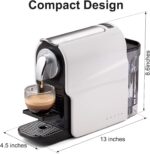 Espresso Pod Machine for Home, Capsule Coffee Maker for NS Original Pods, 20 Bar High Pressure Pump, 22oz Removable Water Tank, Adjustable Cup Tray, 1350W - Image 5