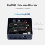 Beelink Mini S13 Mini PC, Intel Twin Lake-N150 (4C/4T, up to 3.6GHz), 16GB DDR4 RAM 512GB M.2 SSD, Mini Computer Support 4K@60Hz Dual Screen Display/WiFi6/BT5.2/USB3.2/Win11 Home - Image 7