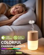 300ml Essential Oil Diffuser, Quiet 4-in-1 Premium Humidifier with Jellyfish Spray Mode, Aromatherapy & Humidifier with 7-Color LED Lights and Auto Shut-Off, Diffusers for Home, Office, Yoga - Image 4