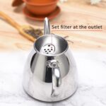 SANQIAHOME Stainless Steel Teapot Coffee Servers 1200ml - Image 5