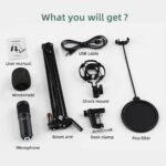 SUDOTACK USB Condenser Podcast Microphone for PC: Studio Microphone Kit with 192KHz/24bit Professional Sound Chipset Cardioid for Recording, Streaming, Gaming, Voice-Over, YouTube, Skype, Twitch - Image 9