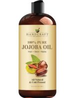 Handcraft Blends Jojoba Oil - Cold-Pressed 16 Fl Oz - 100% Pure and Natural Premium Grade Carrier Oil for Skin and Hair - Body Massage - Hexane-Free - Hair Relaxer for Tight Curls - Image 2