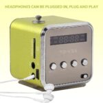 Digital Portable Mini Speaker Music MP3/4 Player/TF USB Disk Speaker FM Radio for Outdoors & Indoors: Home, Dorm Room, Kitchen, Bathroom, Car, Parties, Travel, Sports, ect(Green) - Image 9