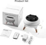 Essential Oil Diffuser 250ML,Jellyfish Diffuser Volcano Diffuser Air Humidifiers Dynamic Sound Pickup Ultrasonic Aromatherapy Remote Control 7-Color Lights for Home Bedroom Office Hotel(White) - Image 10